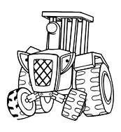 coloriage le tracteur de bob le bricoleur